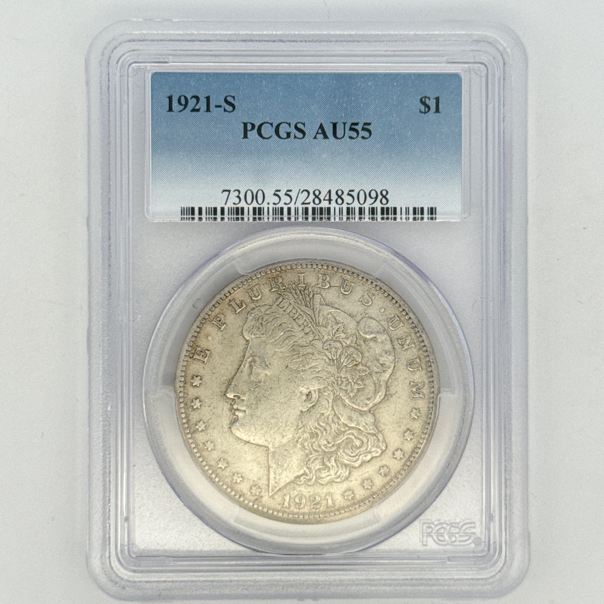 1921-S Morgan Silver Dollar AU55 PCGS Graded