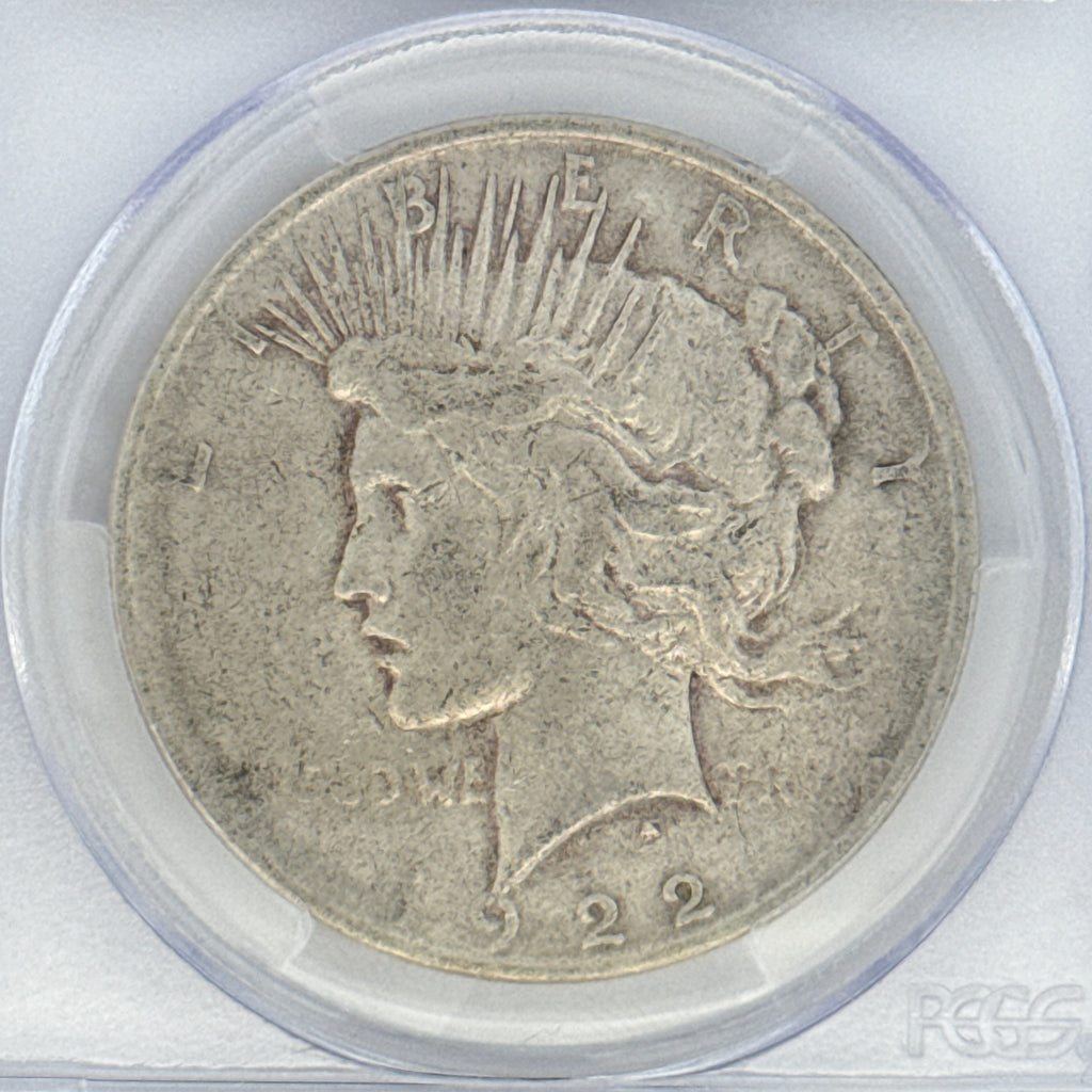 1922 Peace Silver Dollar VF30 PCGS Graded