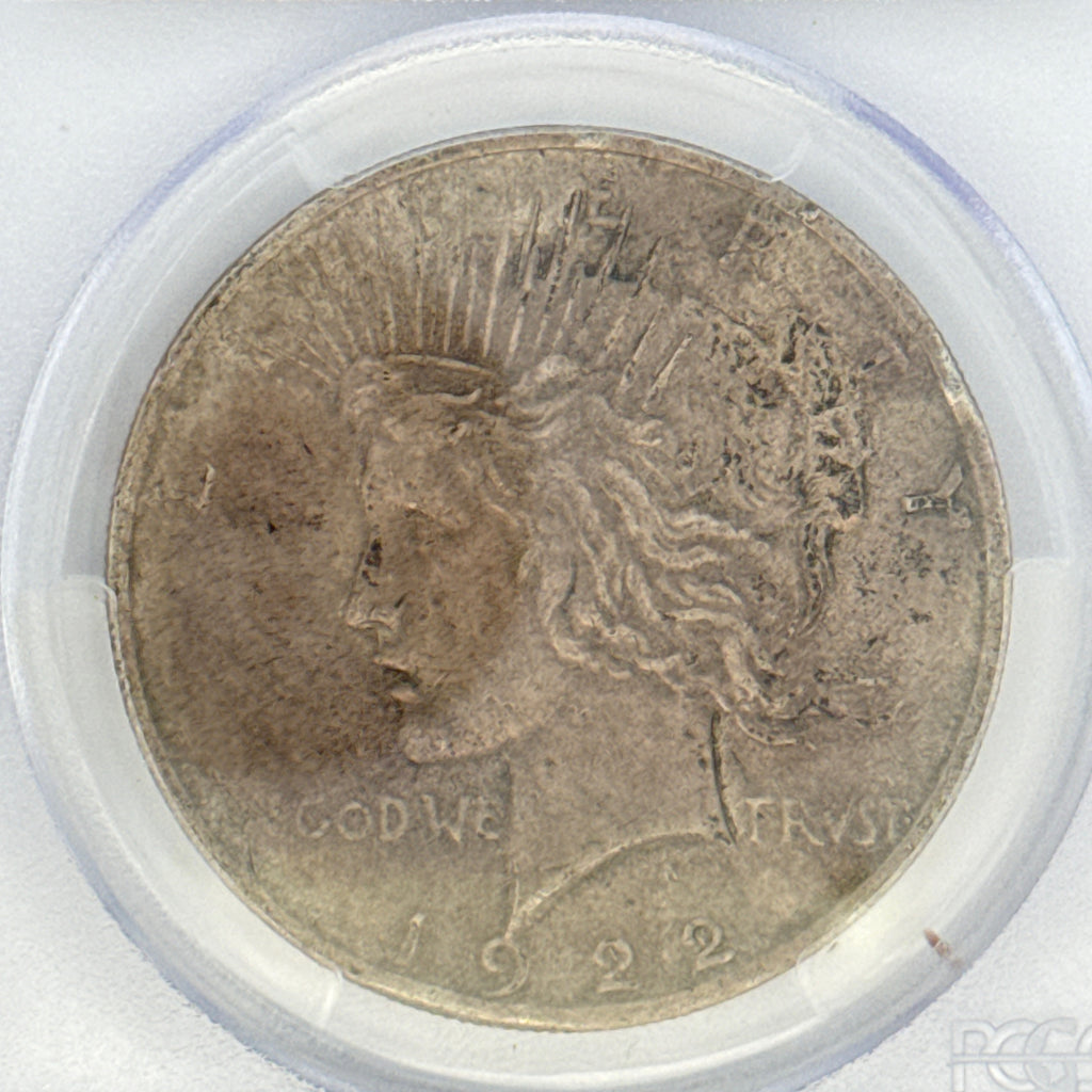 1922 Peace Silver Dollar XF40 PCGS Graded