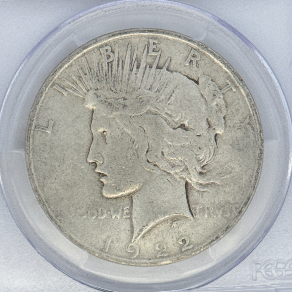 1922-D Peace Silver Dollar VF25 PCGS Graded