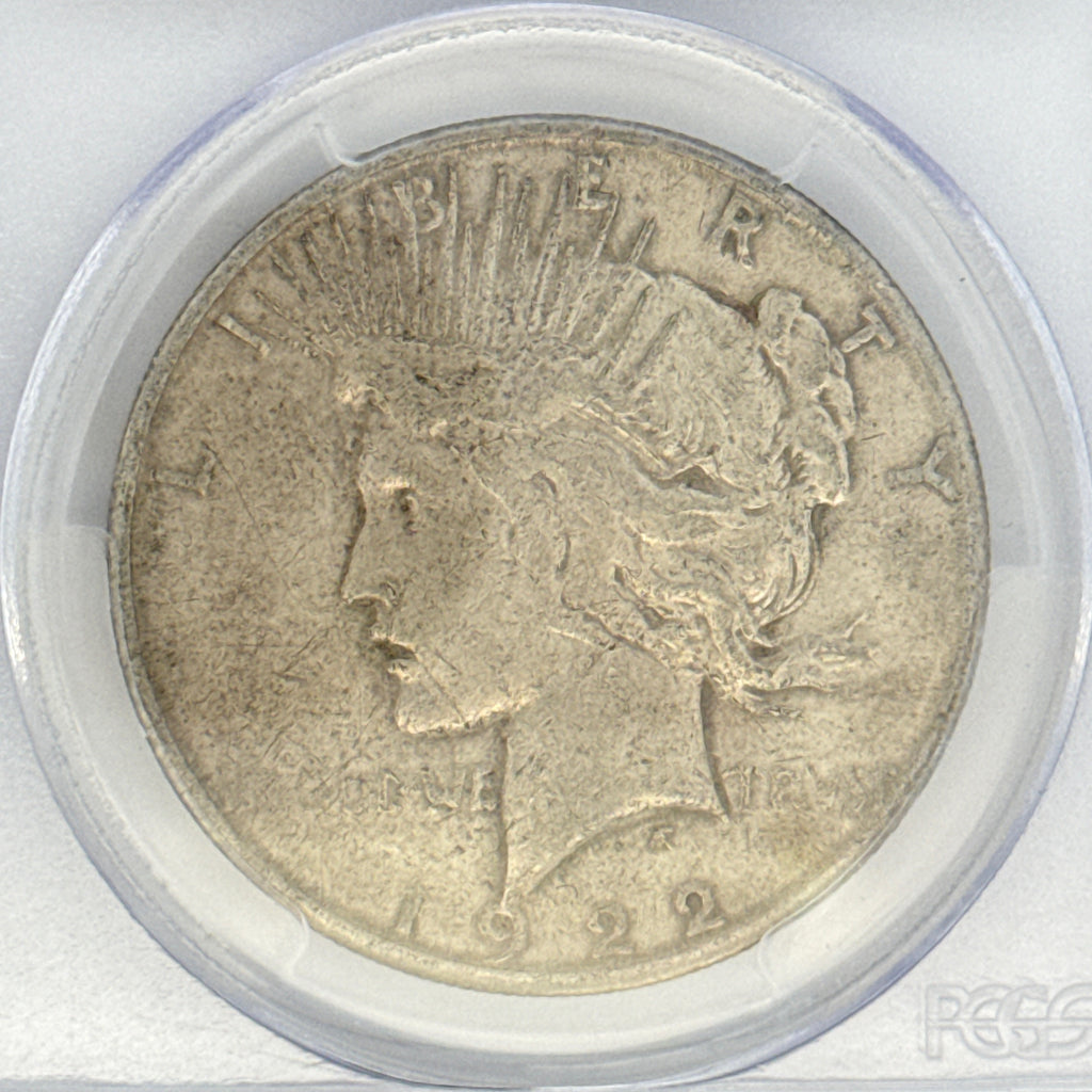 1922-S Peace Silver Dollar VF30 PCGS Graded