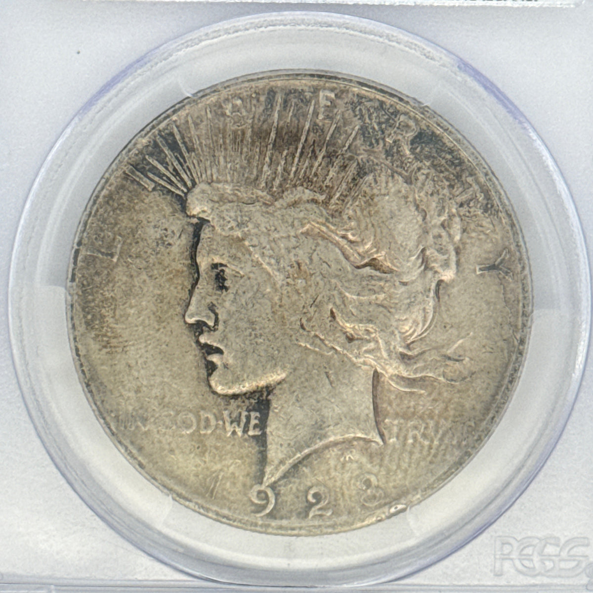 1923 Peace Silver Dollar F15 PCGS Graded