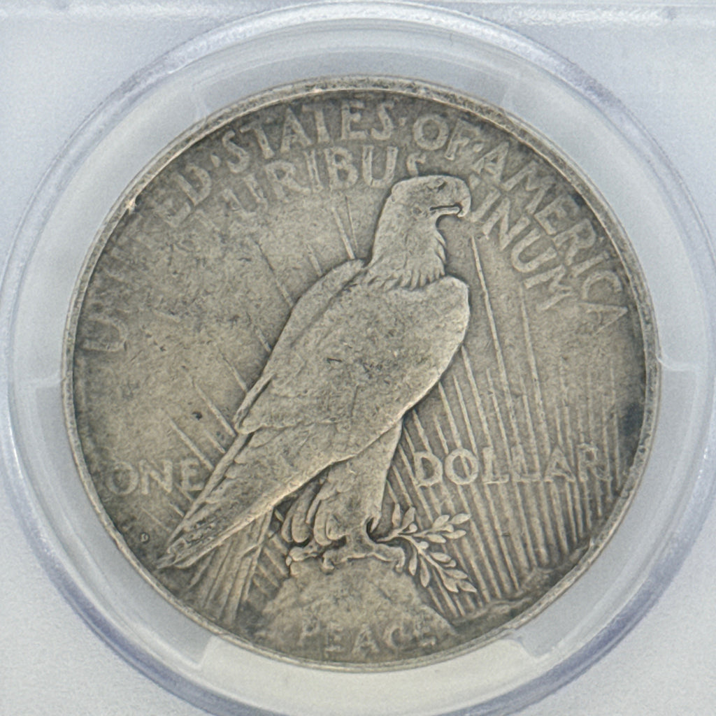 1923-D Peace Silver Dollar F15 PCGS Graded