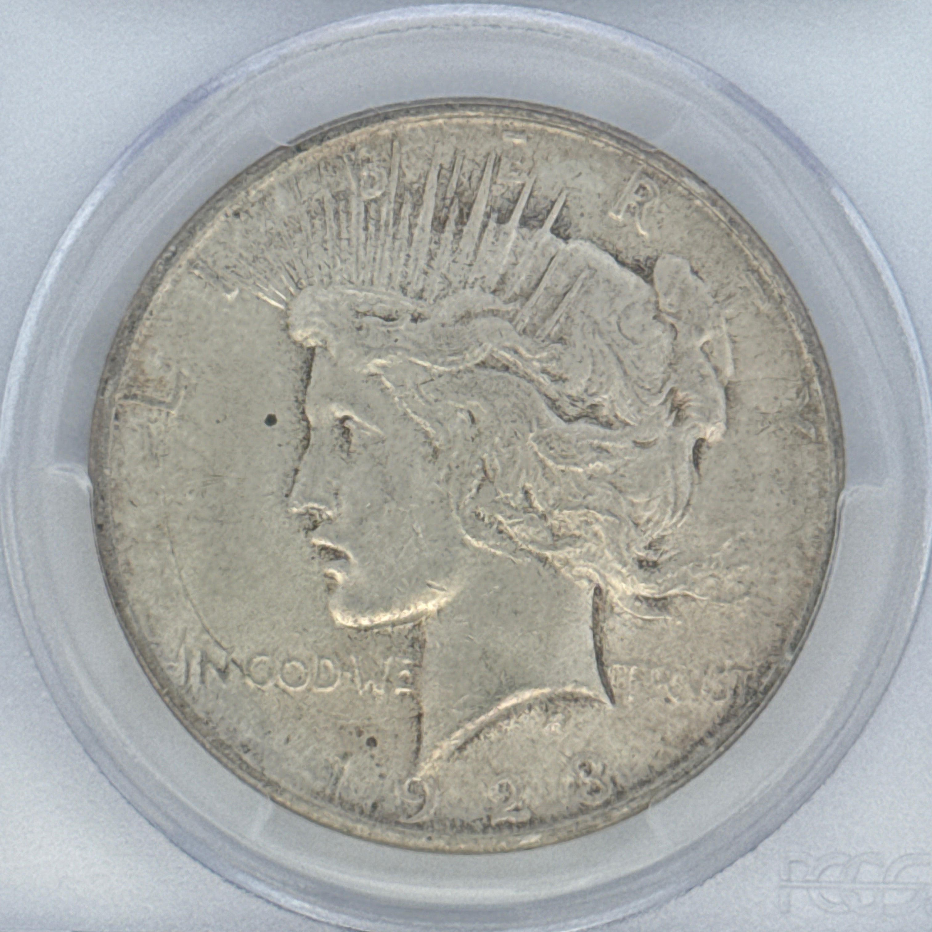 1923-D Peace Silver Dollar AU53 PCGS Graded