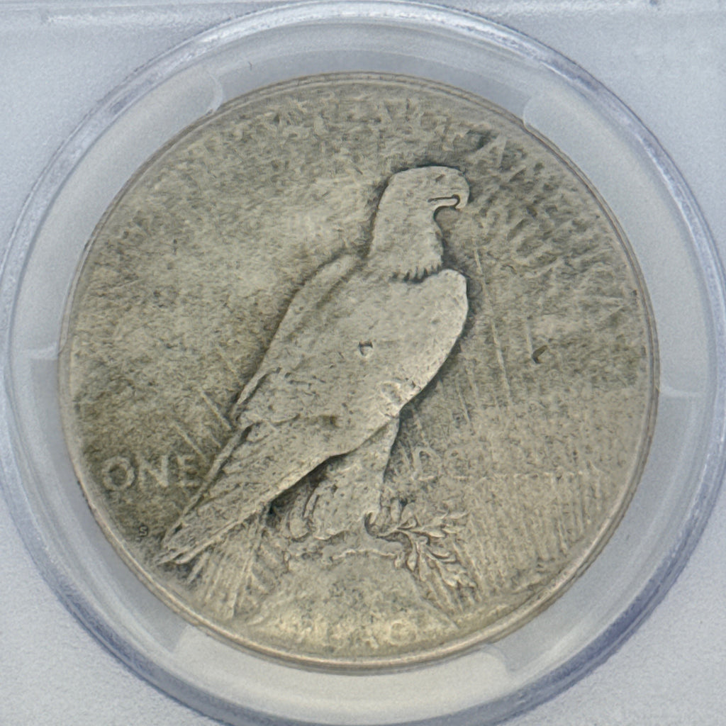 1923-S Peace Silver Dollar F15 PCGS Graded