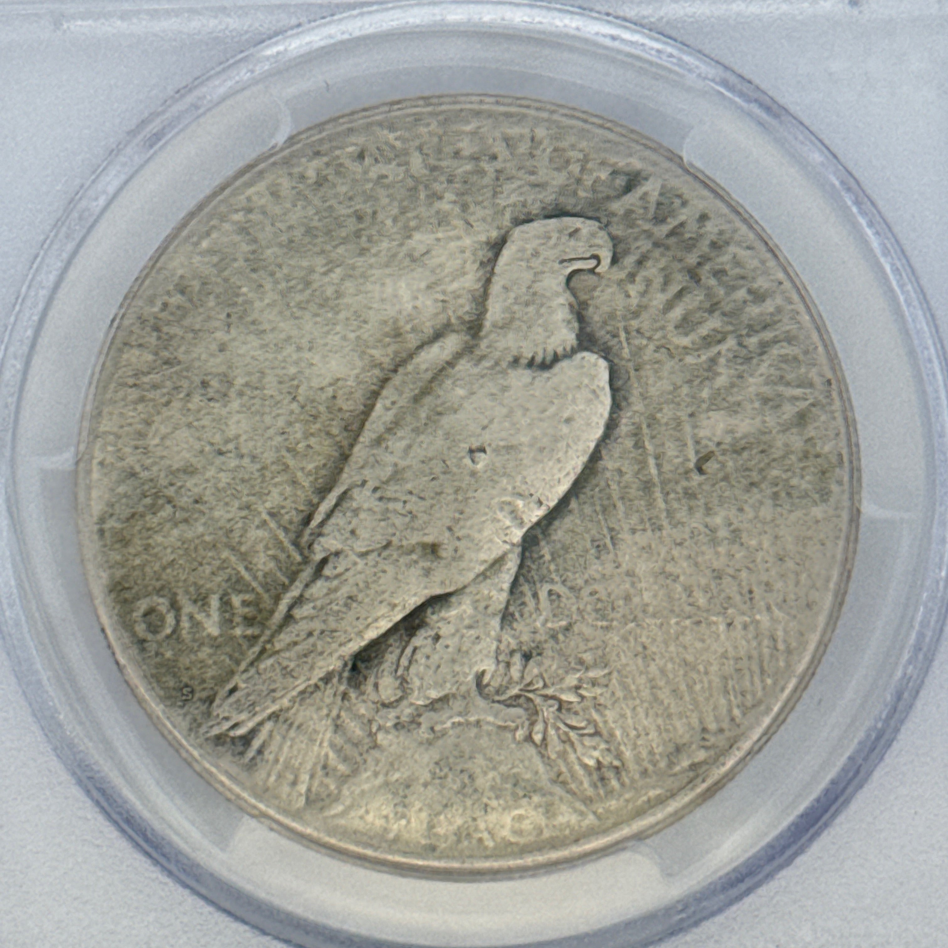 1923-S Peace Silver Dollar F15 PCGS Graded