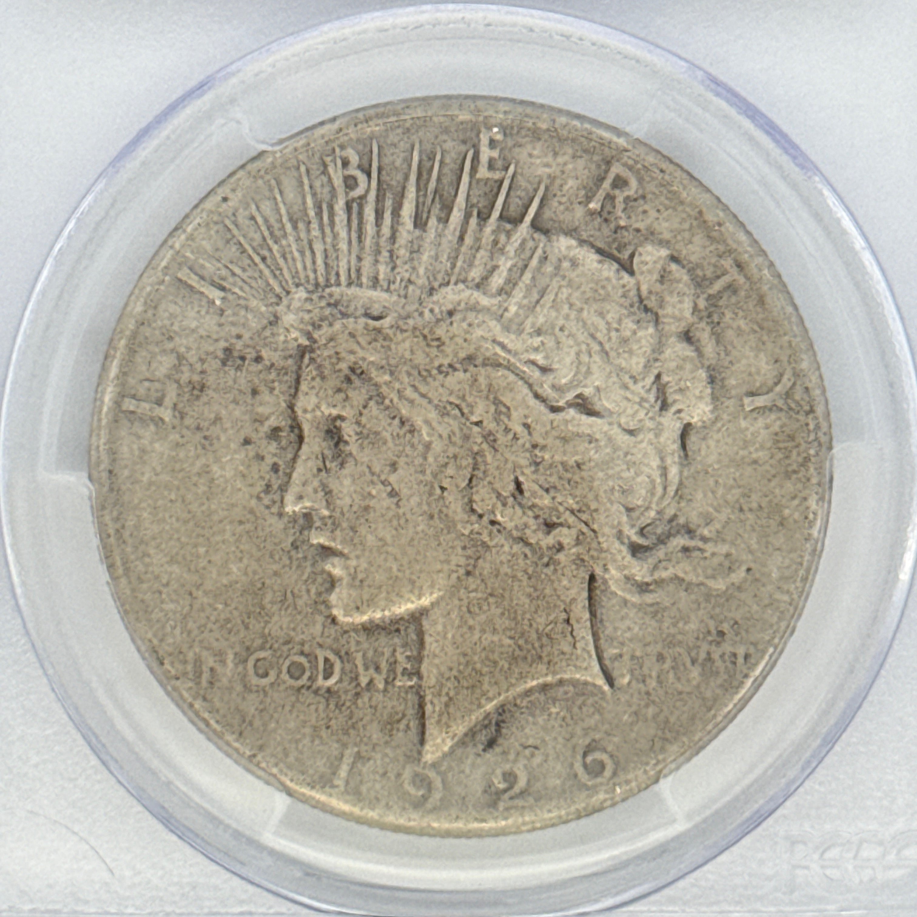 1926 Peace Silver Dollar F12 PCGS Graded