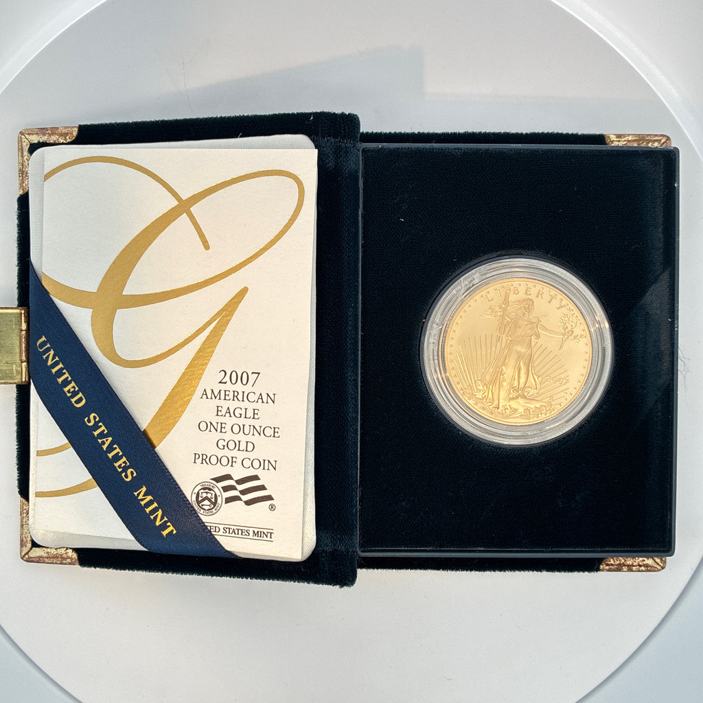 2007 $50 American Proof Gold Eagle(w/Box & COA)