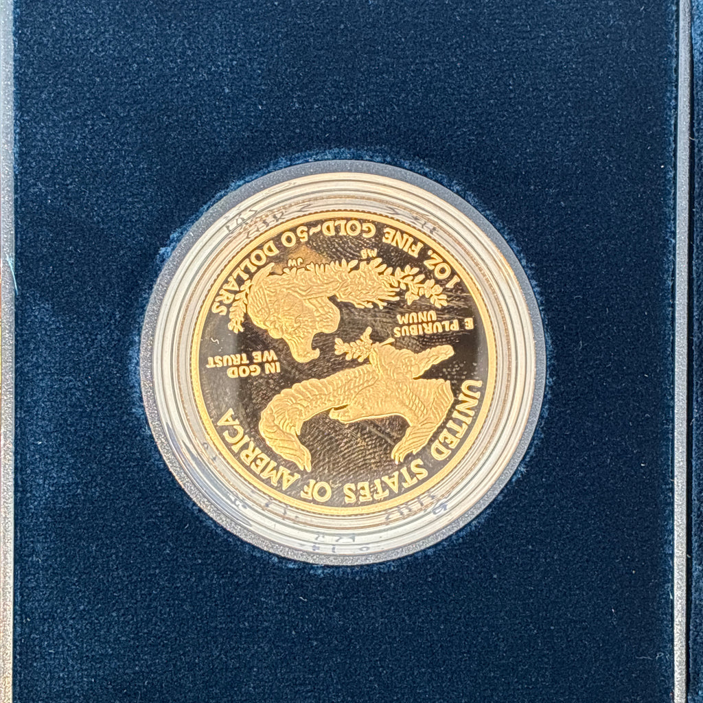 2010 $50 American Proof Gold Eagle(w/Box & COA)