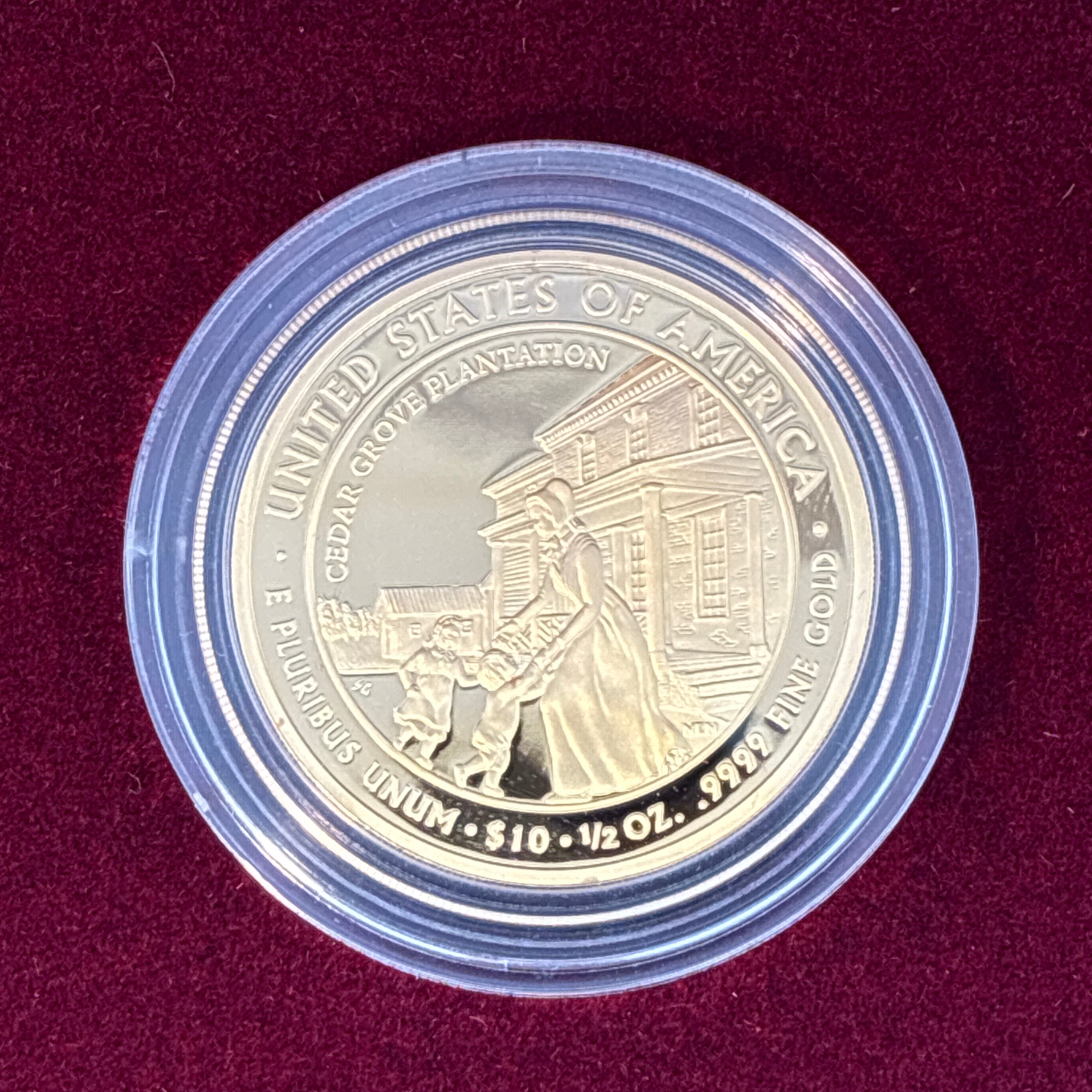 2009 First Spouse Letitia Tyler Proof Gold Coin (w/Box & COA)