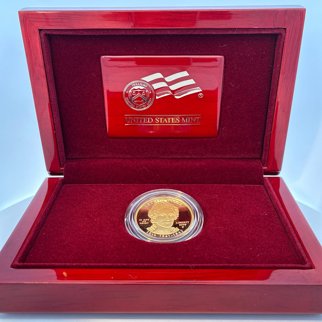 2009 First Spouse Letitia Tyler Proof Gold Coin (w/Box & COA)