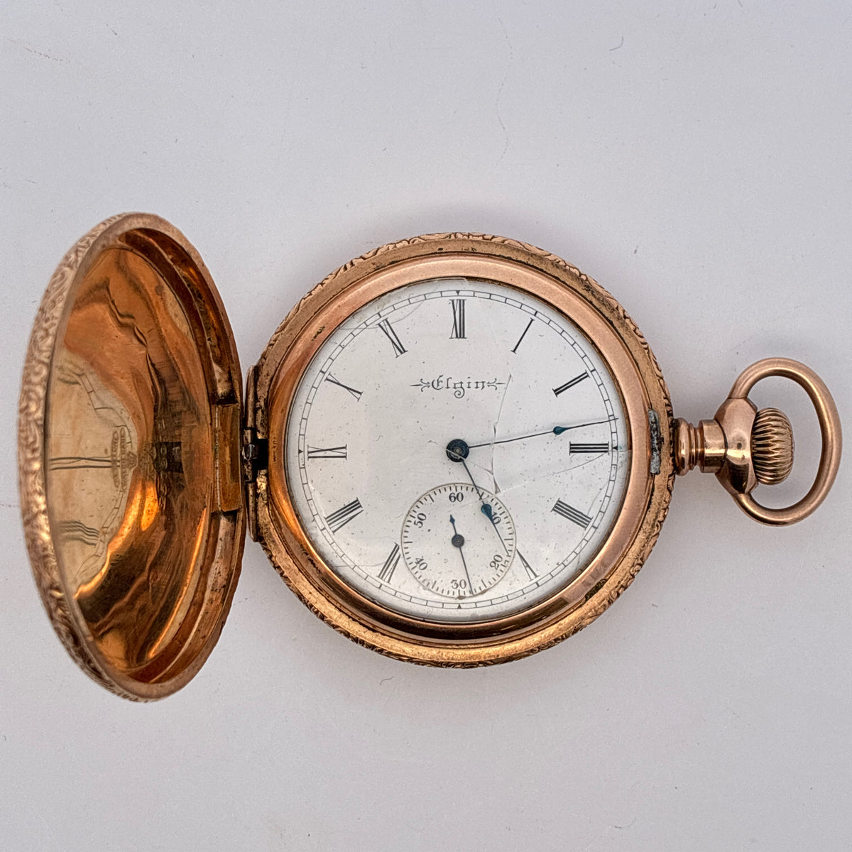 Elgin hunter Pocket Watch 14k GF