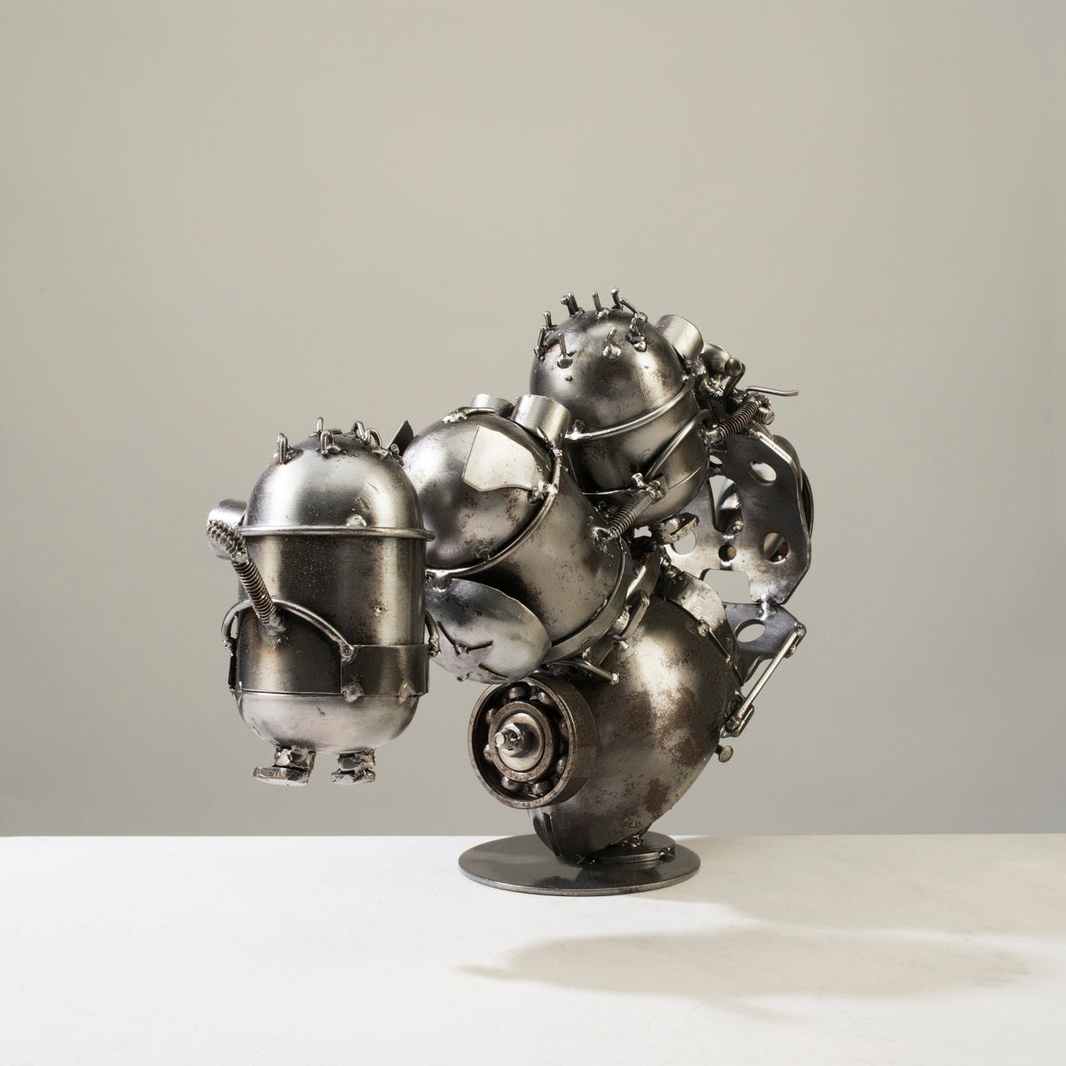 Alexander Kalifano Recycled Metal Art Minion Party Moped Inspired Recycled Metal Sculpture RMS-1200MP-N