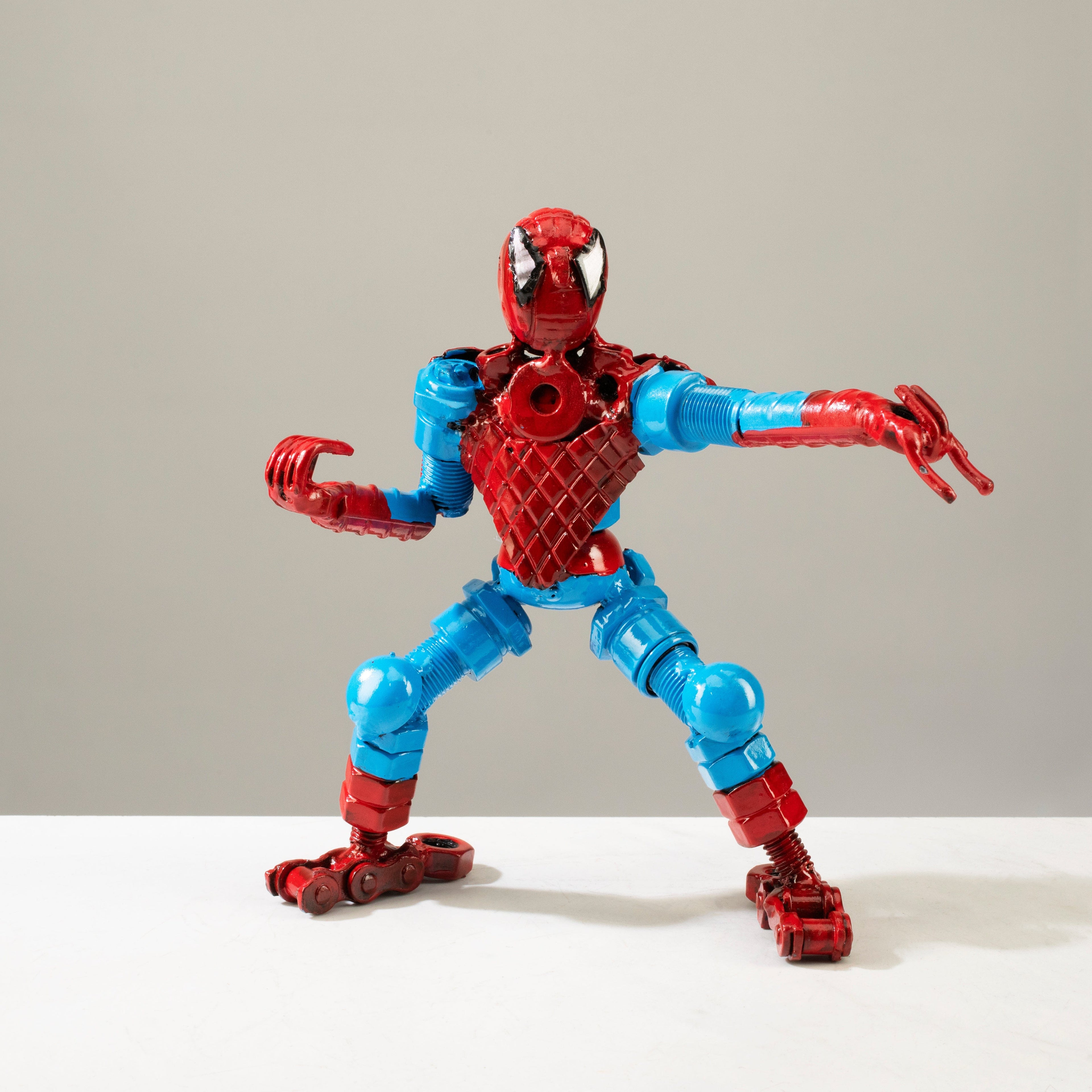 Alexander Kalifano Recycled Metal Art Spider Man Inspired Recycled Metal Sculpture RMS-400SP-N