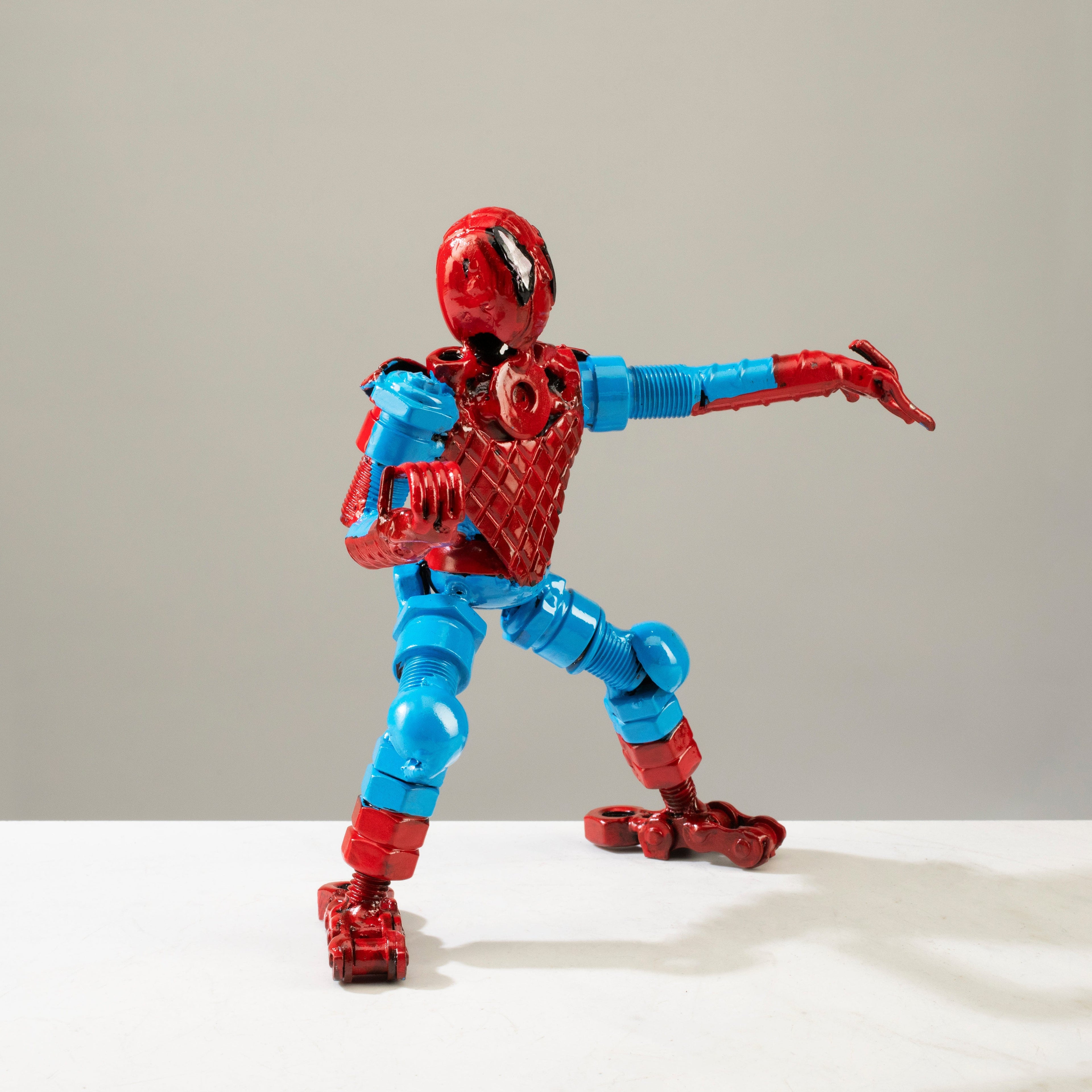 Alexander Kalifano Recycled Metal Art Spider Man Inspired Recycled Metal Sculpture RMS-400SP-N