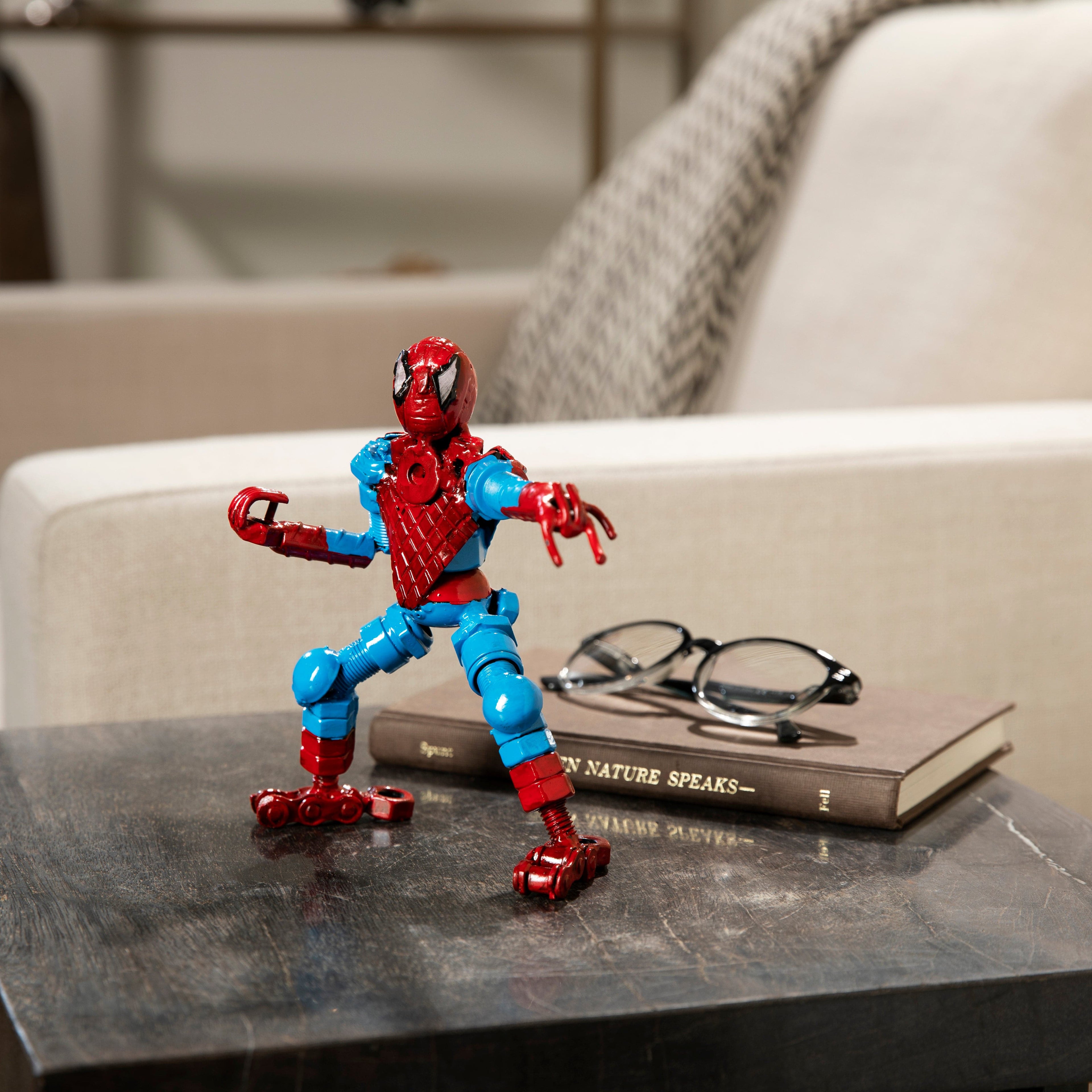 Alexander Kalifano Recycled Metal Art Spider Man Inspired Recycled Metal Sculpture RMS-400SP-N