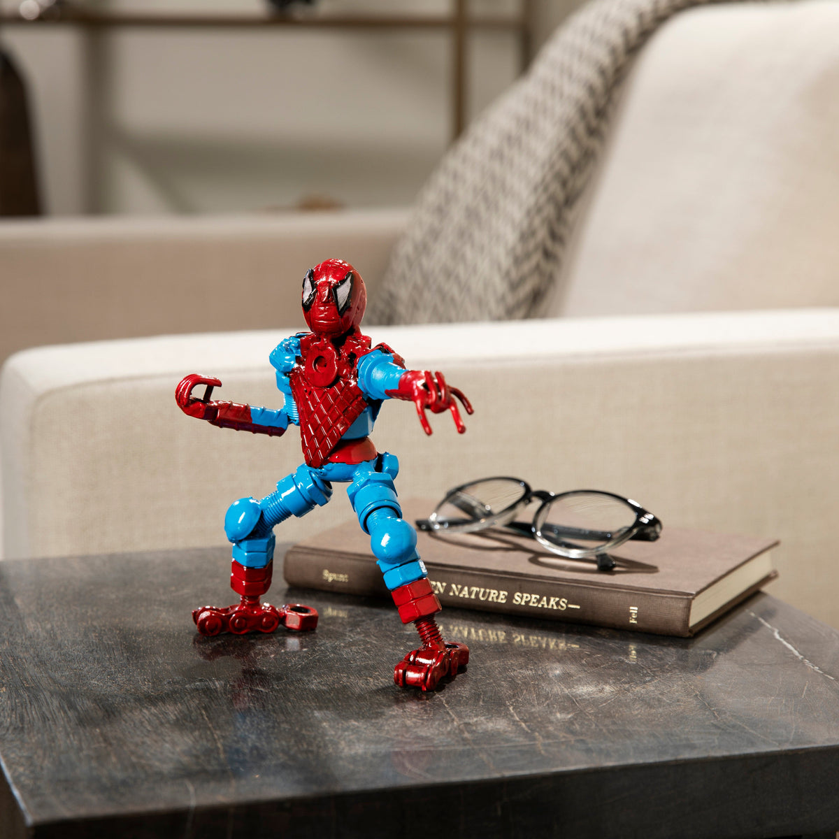 Alexander Kalifano Recycled Metal Art Spider Man Inspired Recycled Metal Sculpture RMS-400SP-N