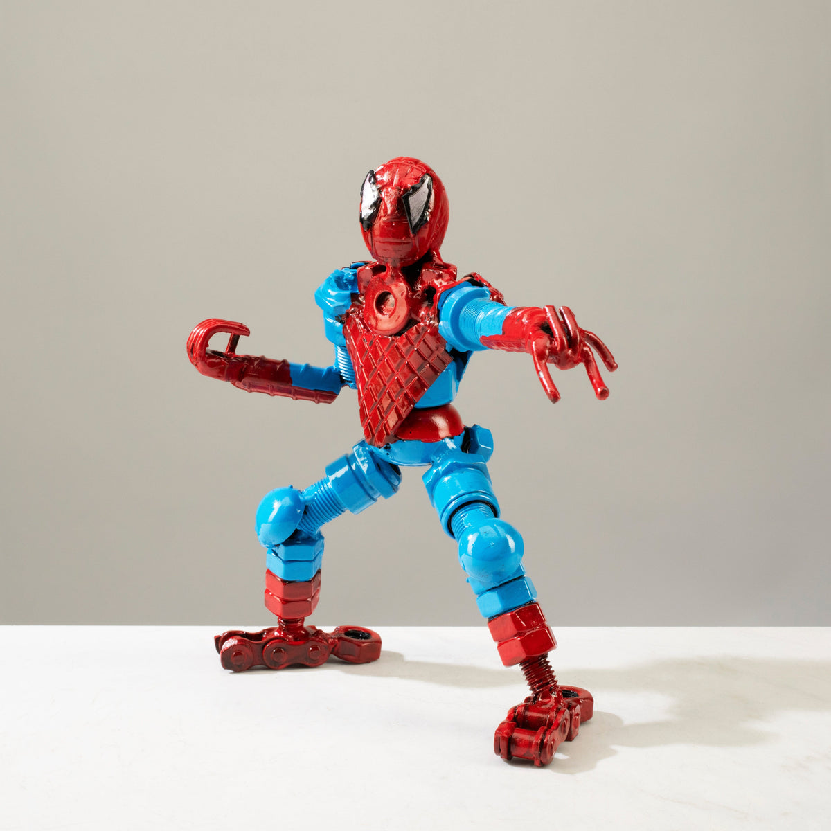 Alexander Kalifano Recycled Metal Art Spider Man Inspired Recycled Metal Sculpture RMS-400SP-N
