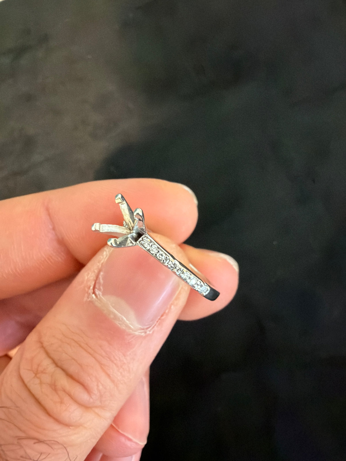 14k Ring ready for center stone