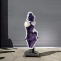 Kalifano Amethyst Amethyst Geode on Custom Stand from Uruguay - 77 in / 1,012 lbs UAG250000.002