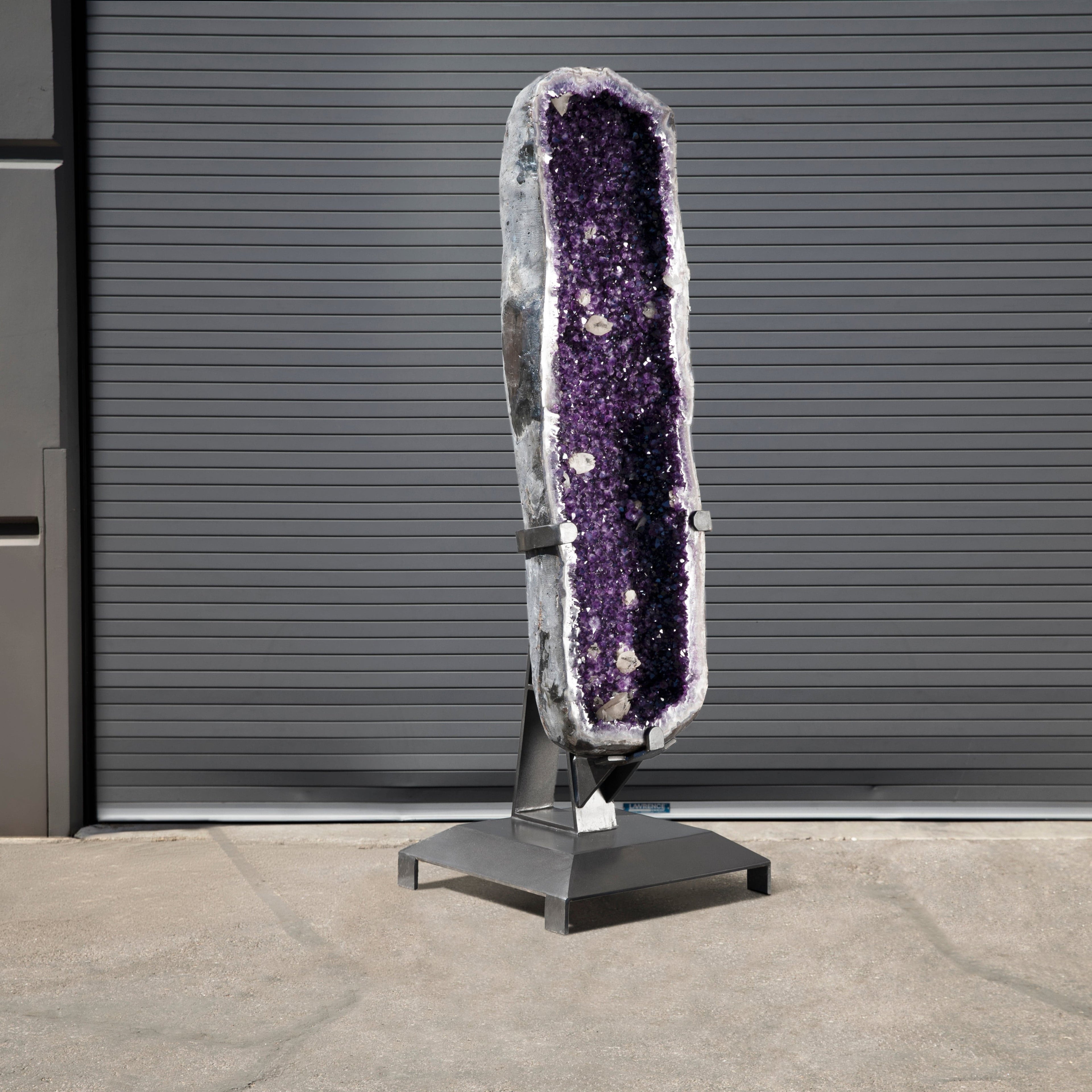 Kalifano Amethyst Amethyst Geode on Custom Stand from Uruguay - 81 in / 895 lbs UAG250000.001