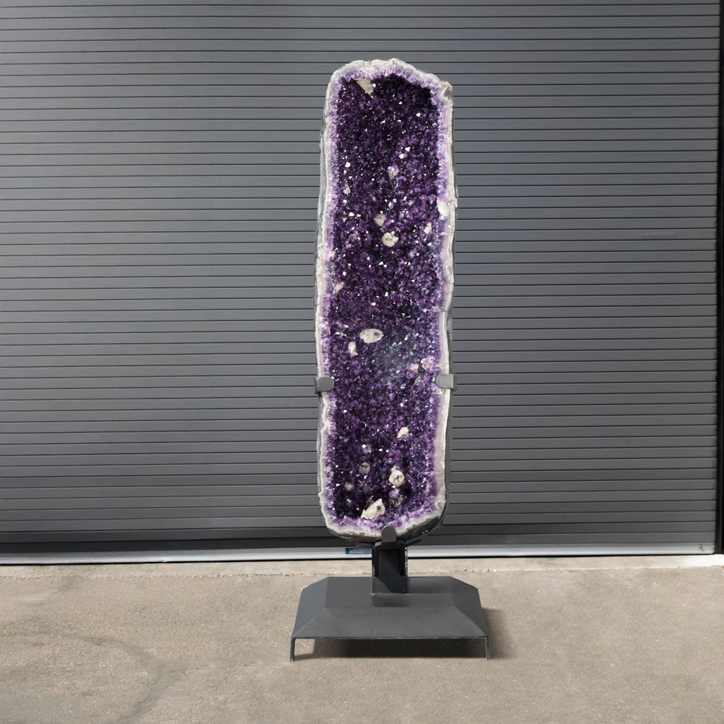 Kalifano Amethyst Amethyst Geode on Custom Stand from Uruguay - 81 in / 895 lbs UAG250000.001
