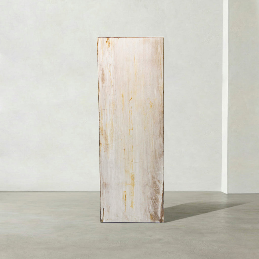 Kalifano Petrified Wood Natural Petrified Wood Hollow Square Pedestal from Indonesia - 39" / 168 lbs PWP8000.043