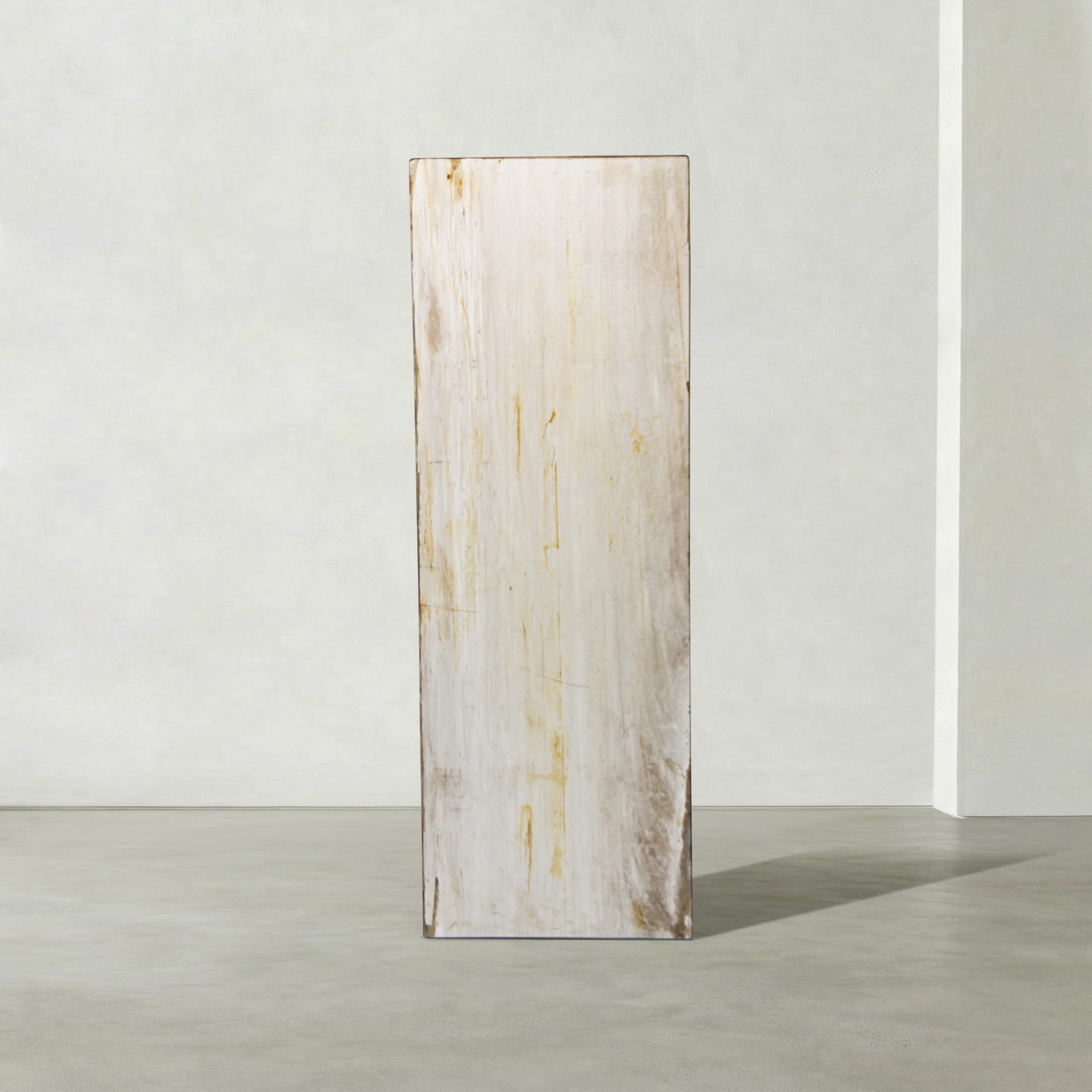 Kalifano Petrified Wood Natural Petrified Wood Hollow Square Pedestal from Indonesia - 39" / 168 lbs PWP8000.043