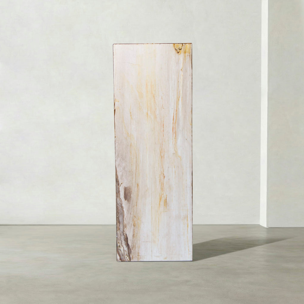 Kalifano Petrified Wood Natural Petrified Wood Hollow Square Pedestal from Indonesia - 39" / 168 lbs PWP8000.043