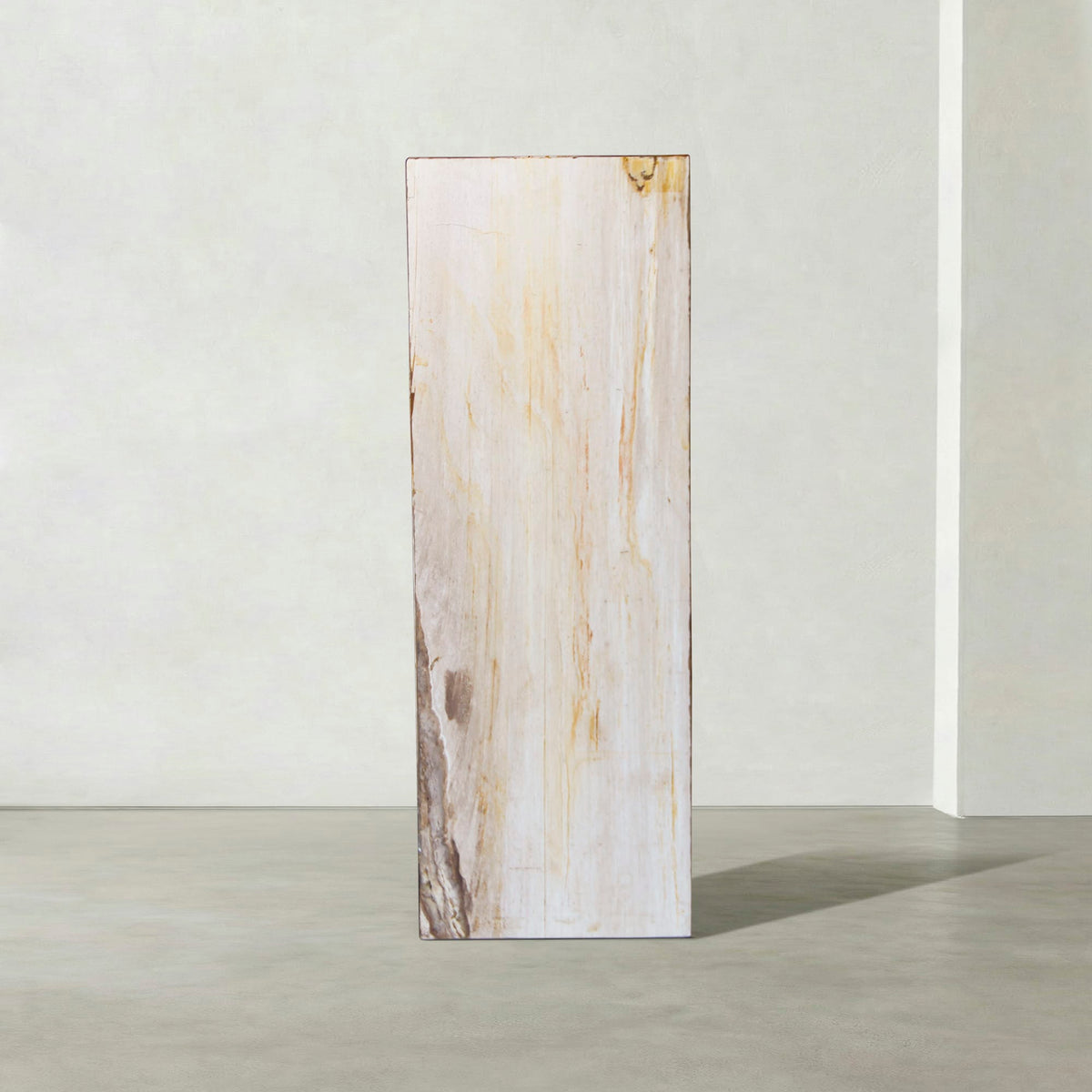 Kalifano Petrified Wood Natural Petrified Wood Hollow Square Pedestal from Indonesia - 39" / 168 lbs PWP8000.043