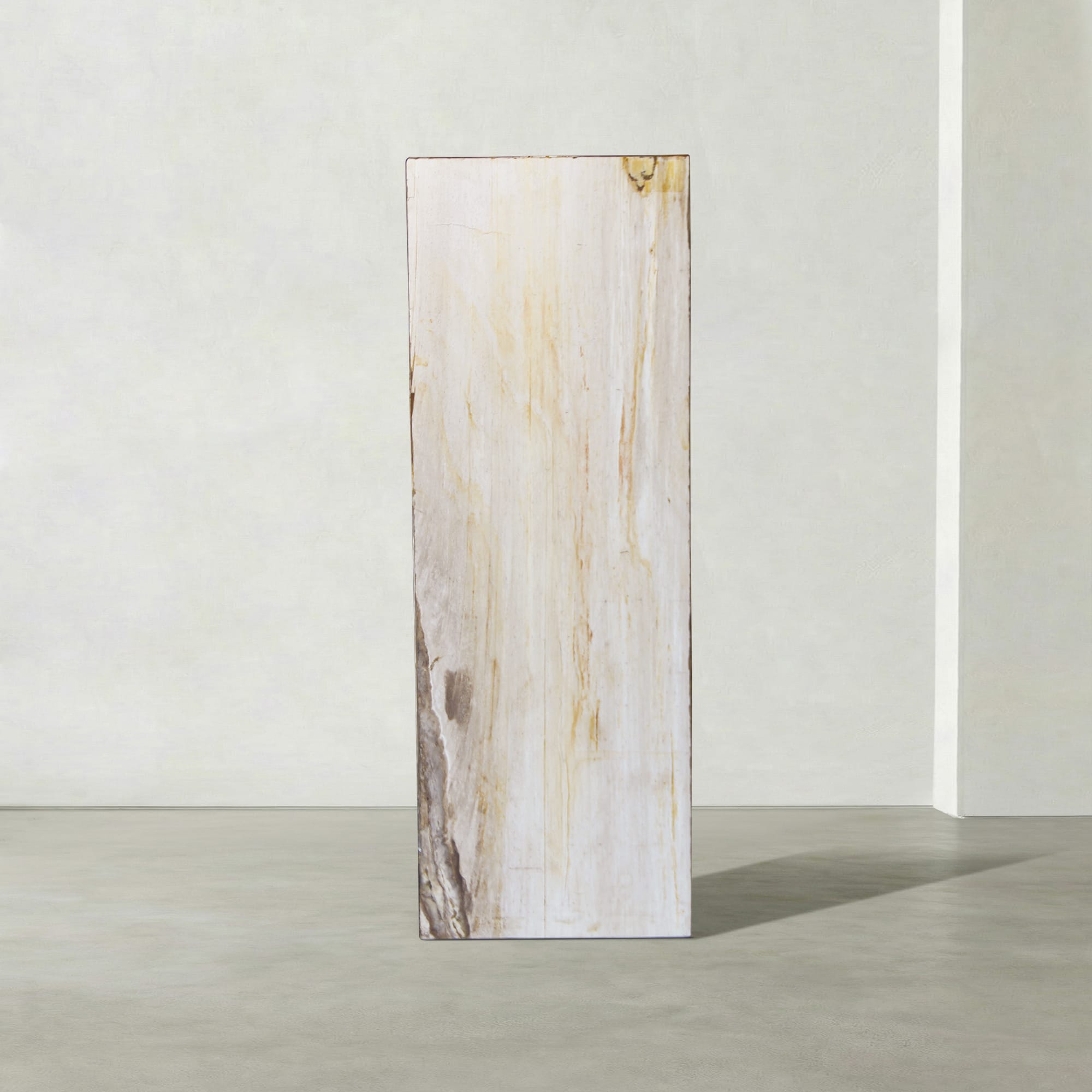 Kalifano Petrified Wood Natural Petrified Wood Hollow Square Pedestal from Indonesia - 39" / 168 lbs PWP8000.043