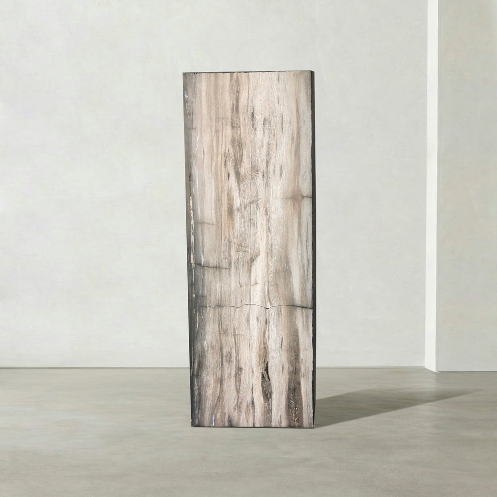 Kalifano Petrified Wood Natural Petrified Wood Hollow Square Pedestal from Indonesia - 39" / 174 lbs PWP8000.062