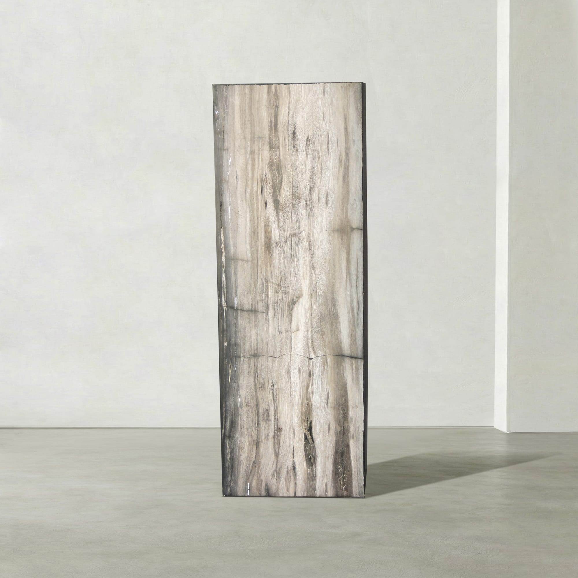 Kalifano Petrified Wood Natural Petrified Wood Hollow Square Pedestal from Indonesia - 39" / 174 lbs PWP8000.062