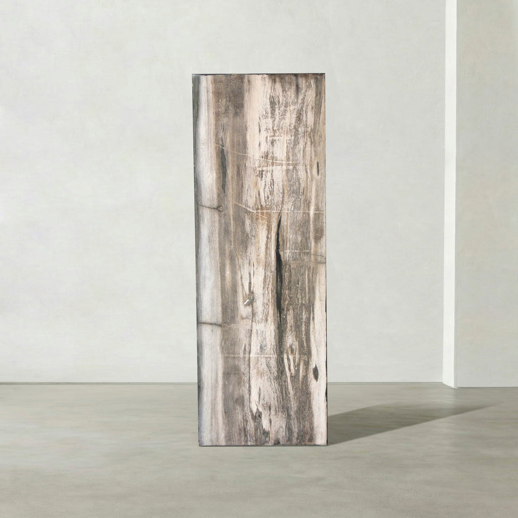 Kalifano Petrified Wood Natural Petrified Wood Hollow Square Pedestal from Indonesia - 39" / 174 lbs PWP8000.062
