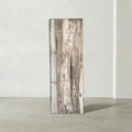 Kalifano Petrified Wood Natural Petrified Wood Hollow Square Pedestal from Indonesia - 39" / 174 lbs PWP8000.062