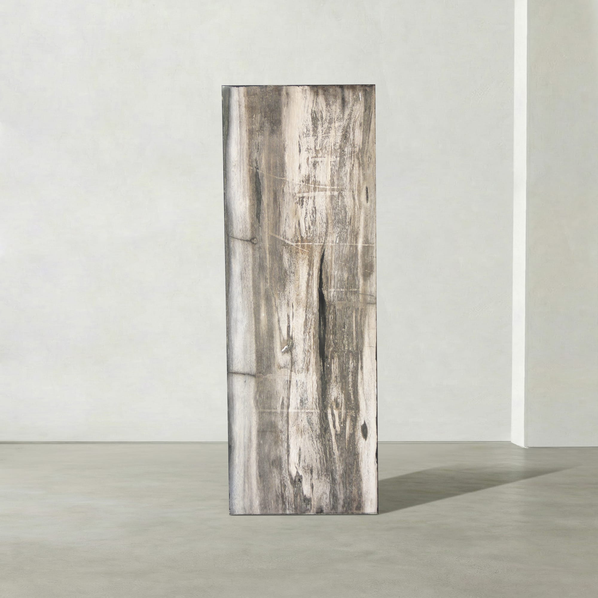 Kalifano Petrified Wood Natural Petrified Wood Hollow Square Pedestal from Indonesia - 39" / 174 lbs PWP8000.062