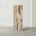 Kalifano Petrified Wood Natural Petrified Wood Hollow Square Pedestal from Indonesia - 39" / 190 lbs PWP8000.063