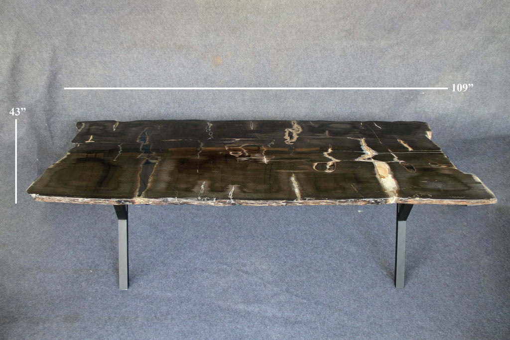 Kalifano Petrified Wood Petrified Wood Dining Table Specimen 109" / 757 lbs PWT130000.003