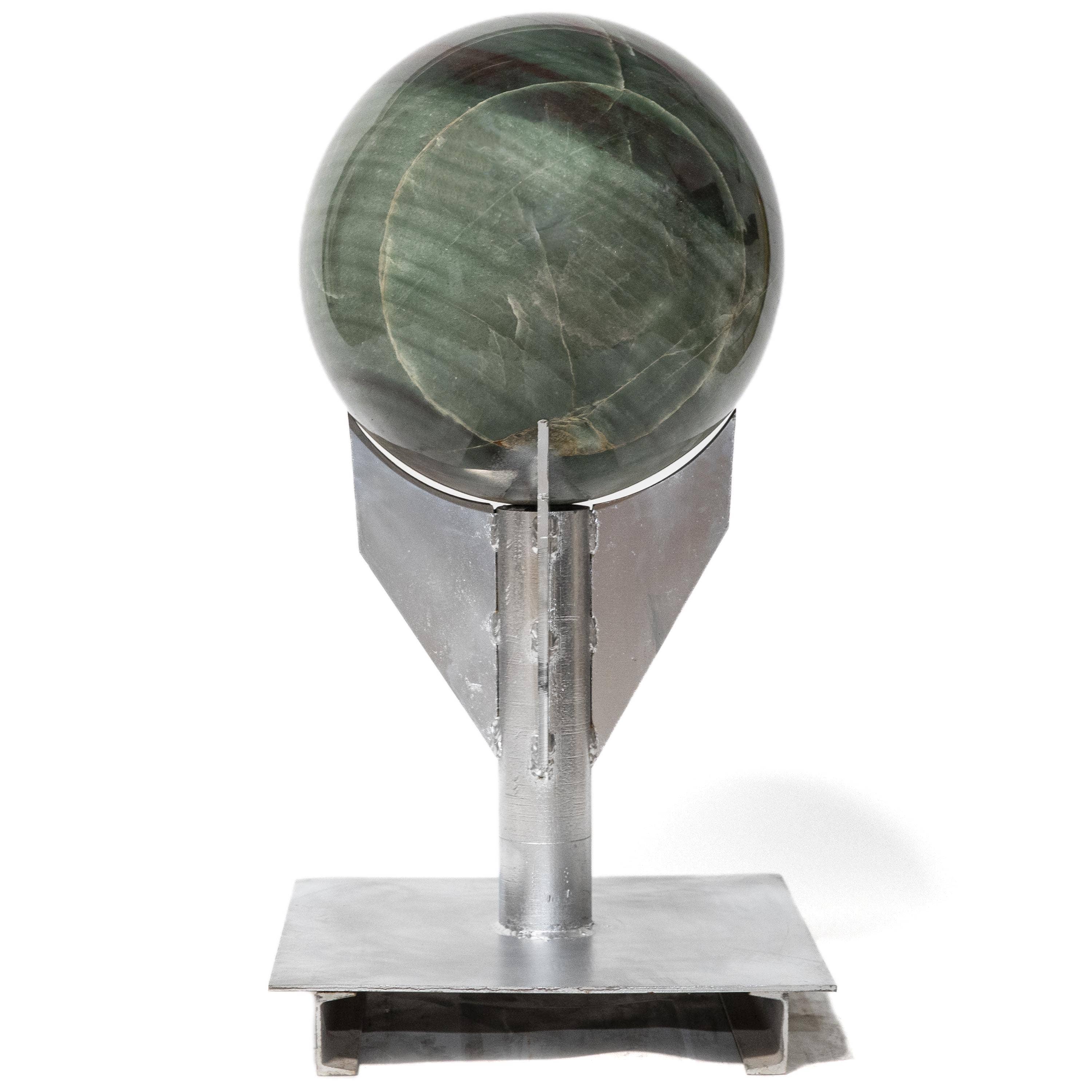 Kalifano Quartz Green Quartz Sphere - 304 lbs / 17" diameter SPGQ38000.001