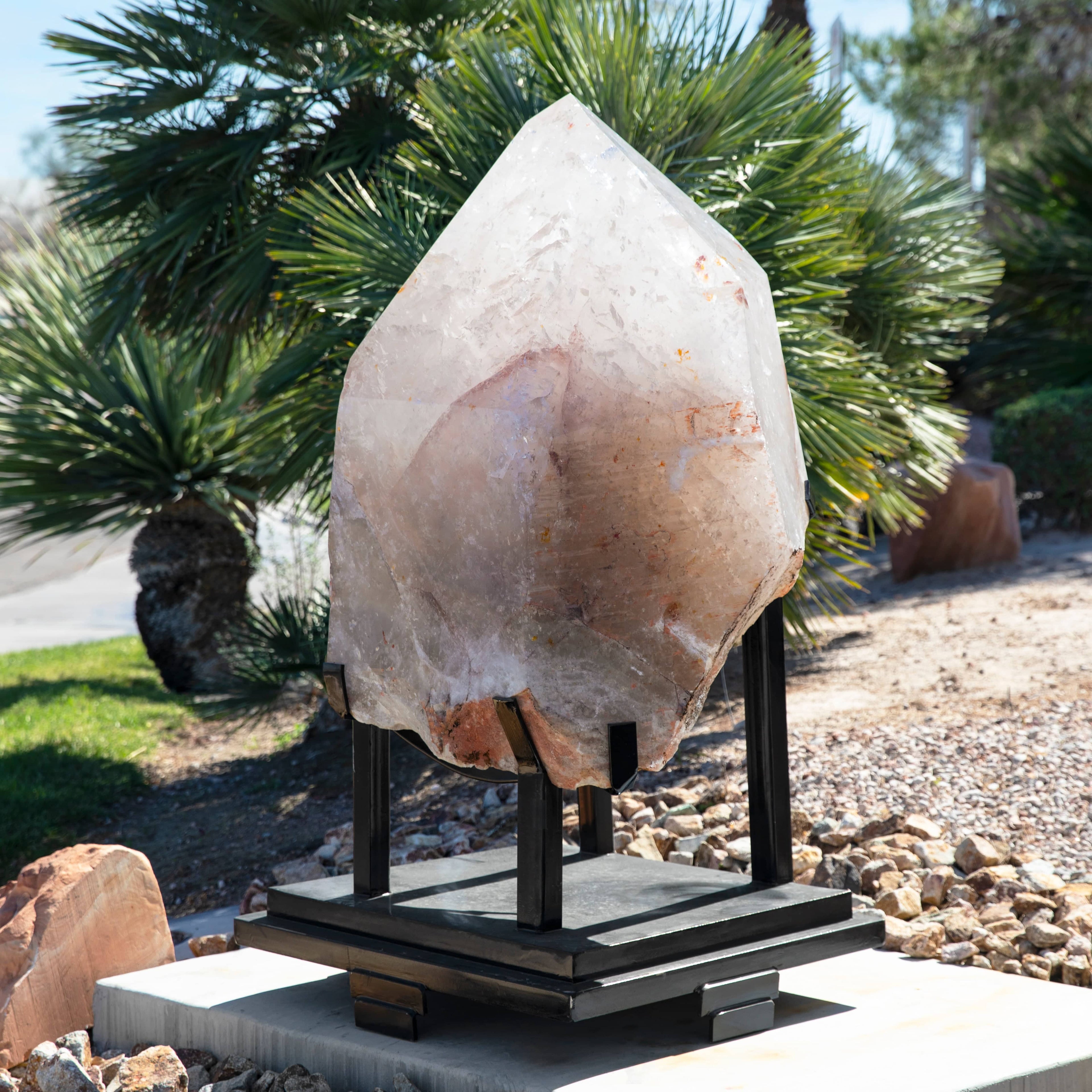 Kalifano Quartz Natural Clear Quartz Obelisk 67" / 1,985 lbs QC500000.001