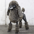 Kalifano Recycled Metal Art 24" Spark Plug Poodle Recycled Metal Art Sculpture RMS-PDL60-P01