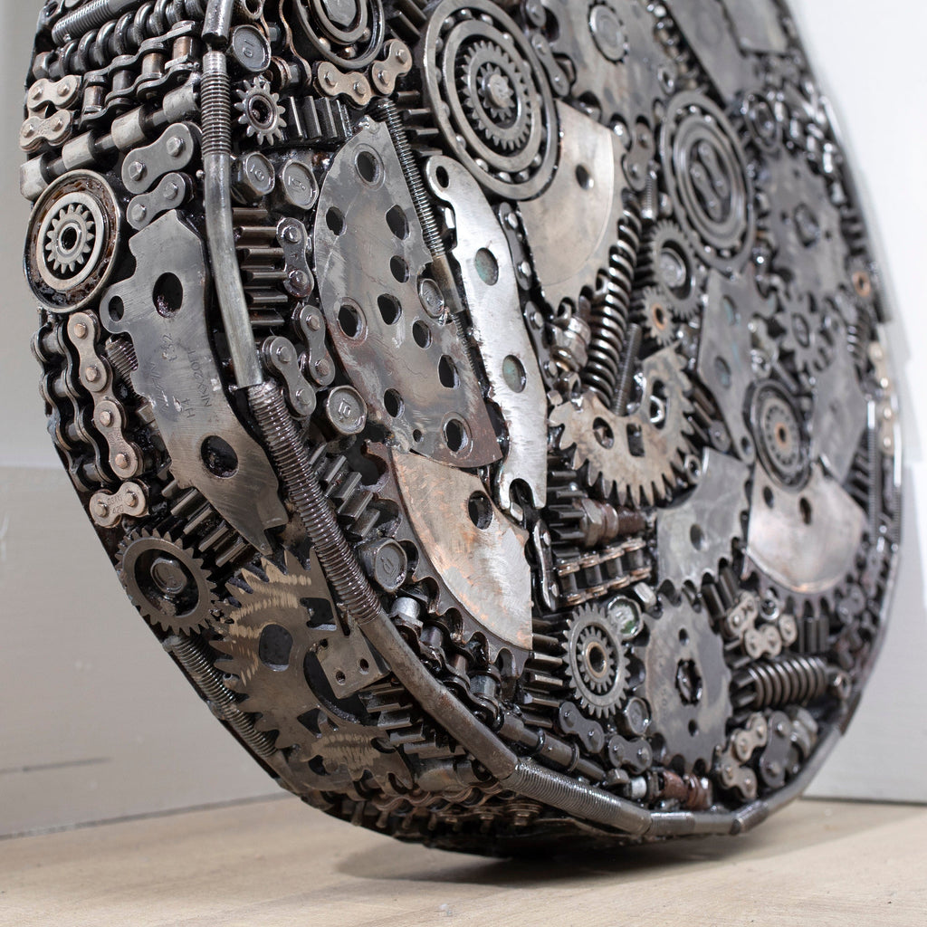 KALIFANO Recycled Metal Art 48" Guitar Inspired Recycled Metal Art Sculpture RMS-GT123-PK