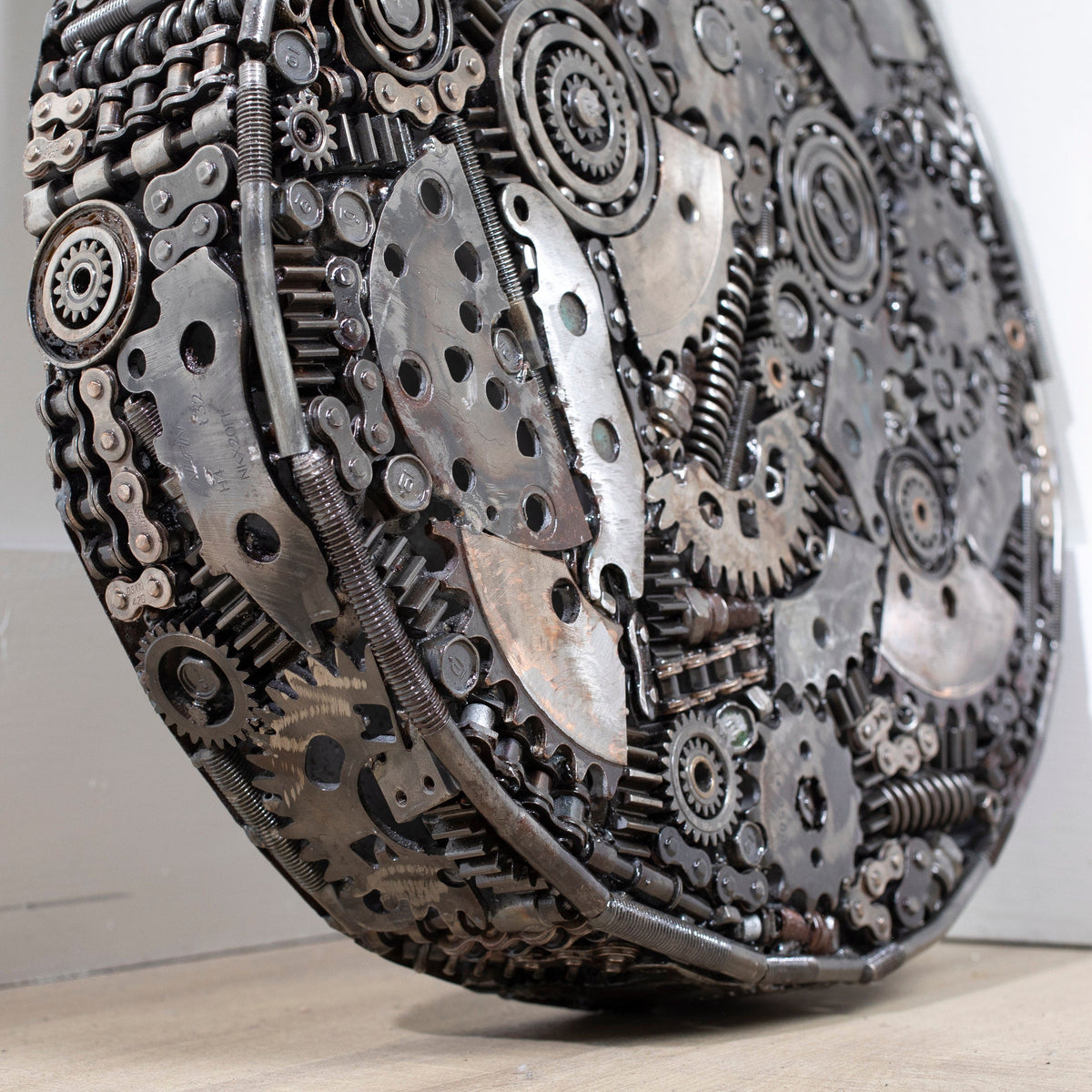 KALIFANO Recycled Metal Art 48" Guitar Inspired Recycled Metal Art Sculpture RMS-GT123-PK