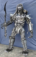 Kalifano Recycled Metal Art 55" Predator Inspired Recycled Metal Art Sculpture RMS-PRED140-S10