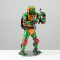 Kalifano Recycled Metal Art 9.5" Michelangelo Ninja Turtle Inspired Recycled Metal Sculpture RMS-600NTM-N