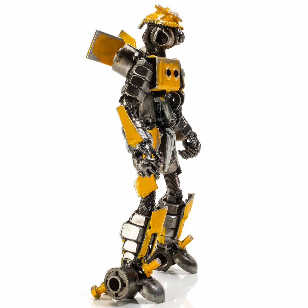 Kalifano Recycled Metal Art Bumblebee Inspired Recycled Metal Sculpture RMS-450BBA-N