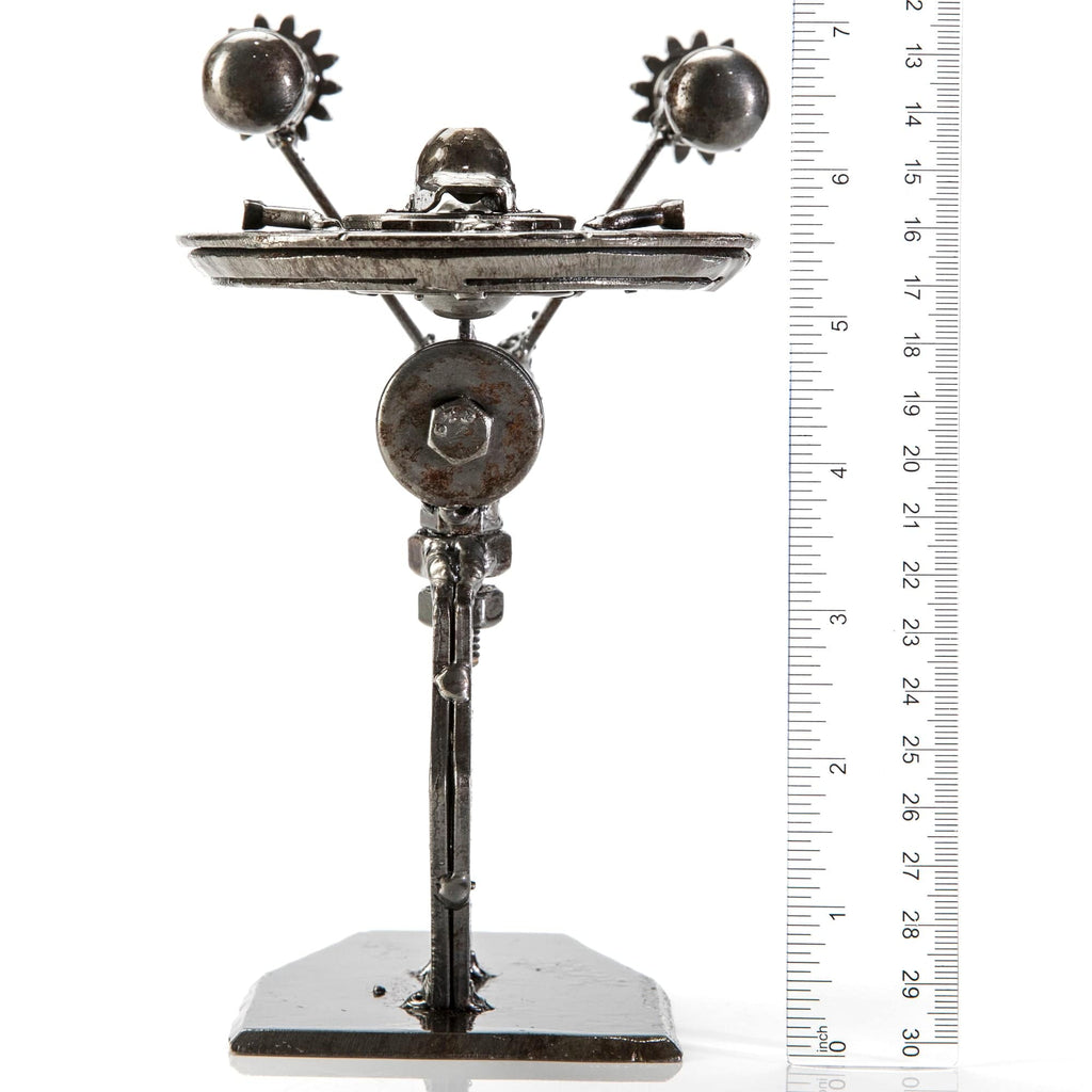 Kalifano Recycled Metal Art Enterprise Star Trek Inspired Recycled Metal Sculpture RMS-500EST-N