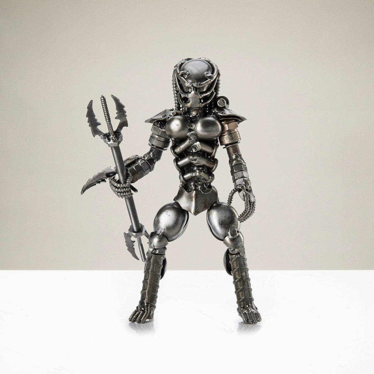 Kalifano Recycled Metal Art Predator Inspired Recycled Metal Sculpture RMS-350PN-N